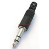 ConnettoreJack 6.35mm Maschio,Stereo, pcaudio PPS010, Colore Nero, Materiale PVC, Montaggio Saldare.